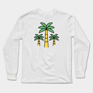 Summer Palm Trees Long Sleeve T-Shirt